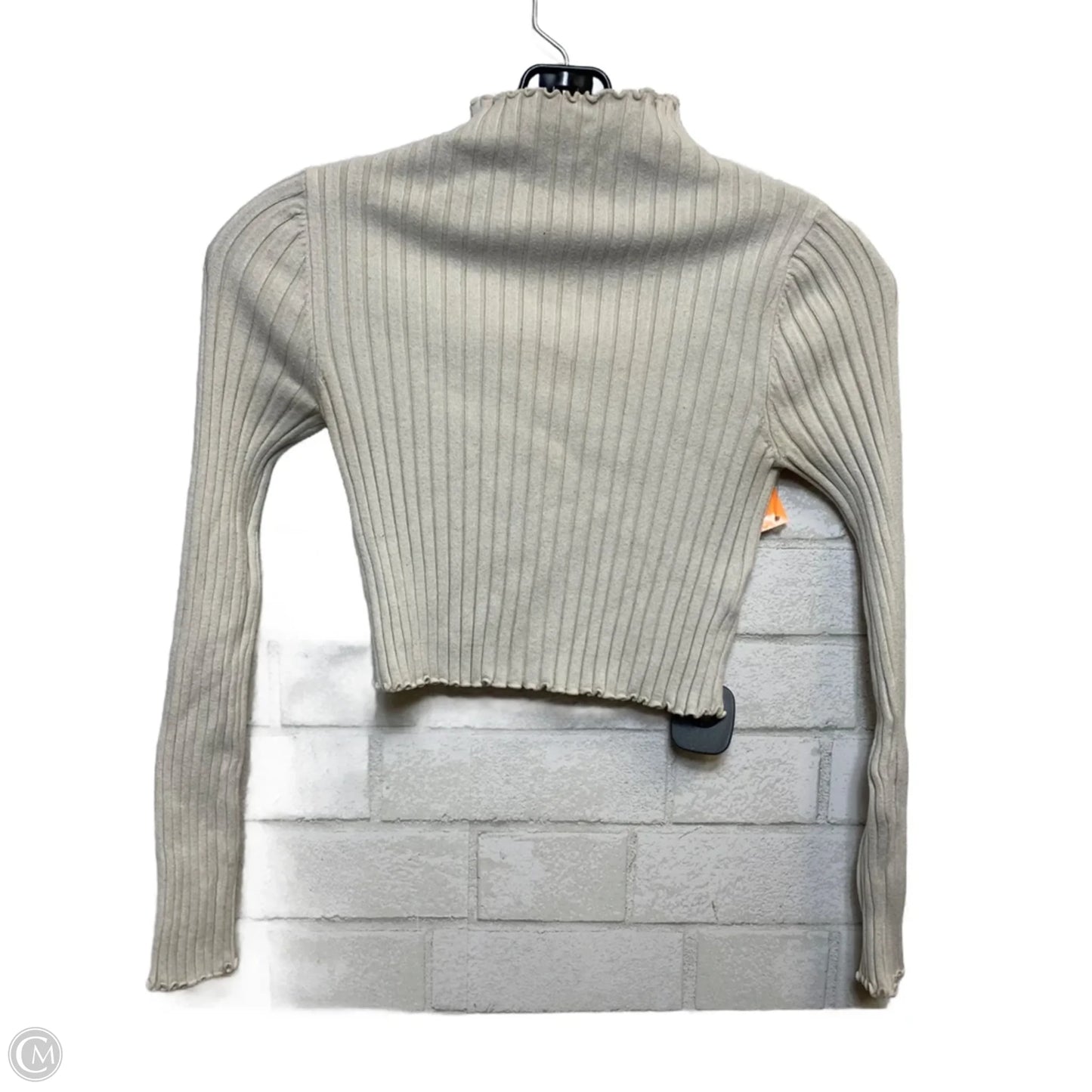 Top Long Sleeve By Princess Polly In Cream, Size: S