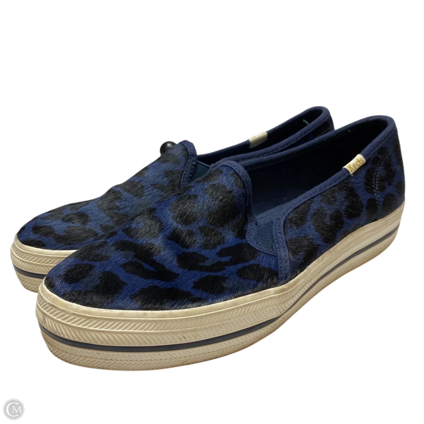 Shoes Designer By Kate Spade In Black & Blue, Size: 7.5