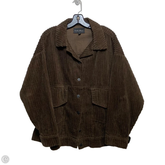 Top Long Sleeve By Hunter & Brown In Brown, Size: M