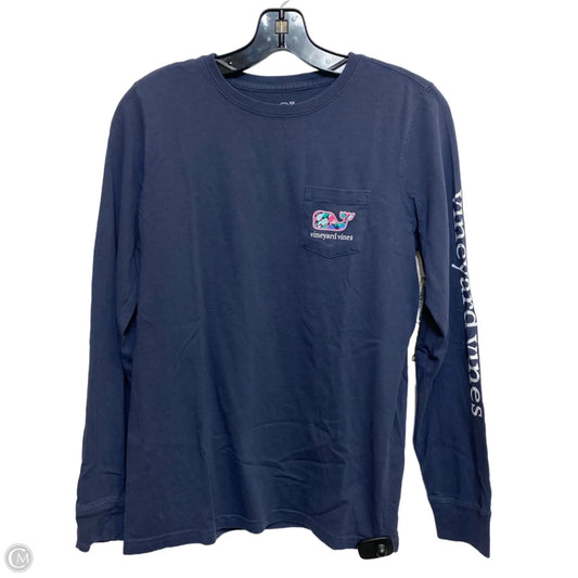 Top Long Sleeve Designer By Vineyard Vines In Blue, Size: Xs