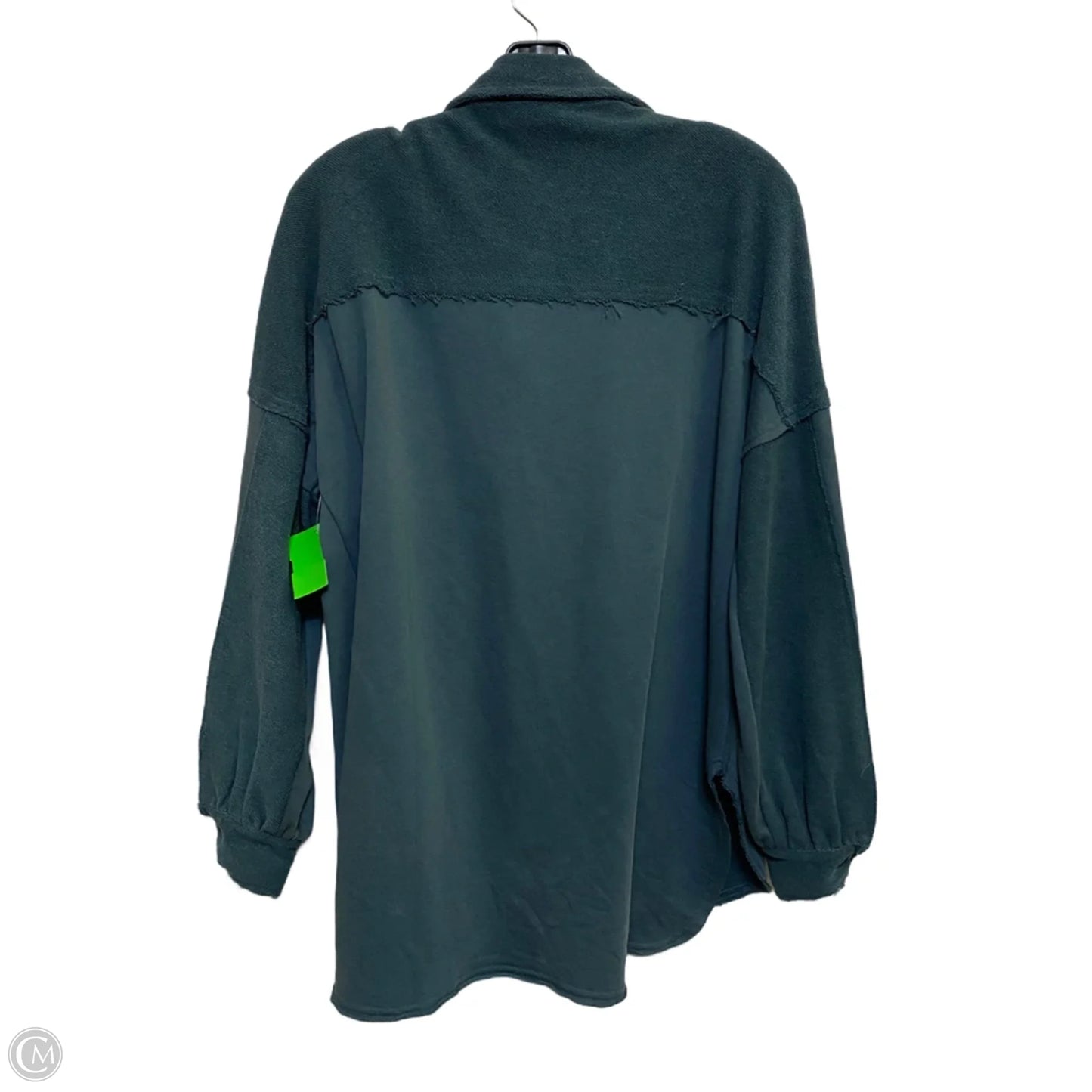 Jacket Shirt By Blue B In Green, Size: S