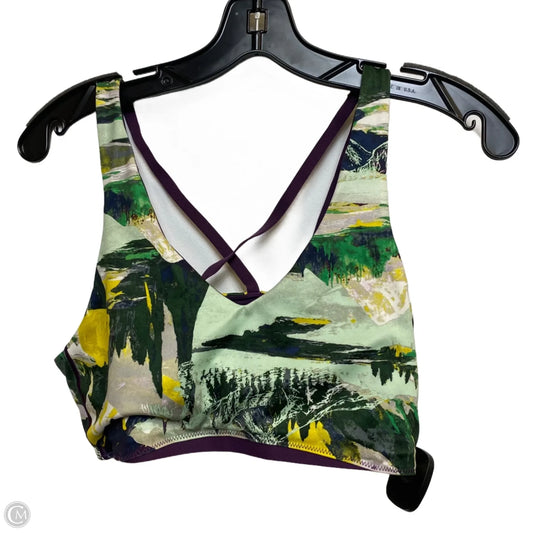 Athletic Bra By The North Face In Green & Purple, Size: M