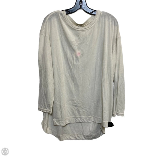 Top Long Sleeve Basic By Z Supply In Cream, Size: M