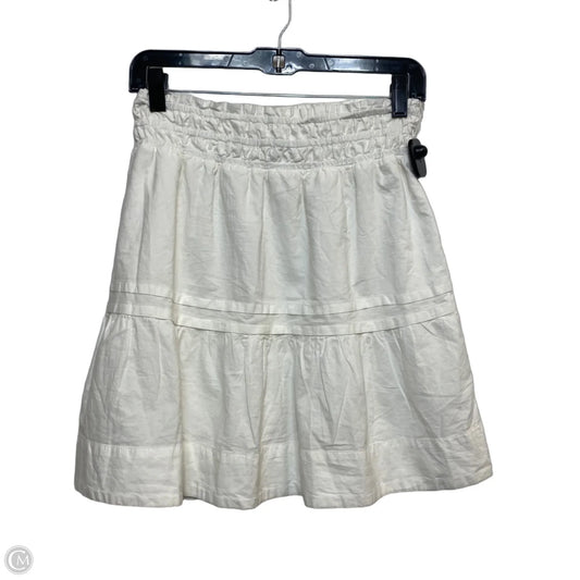 Skirt Mini & Short By Anthropologie In White, Size: Mp