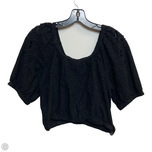 Top Short Sleeve By Universal Thread In Black, Size: S