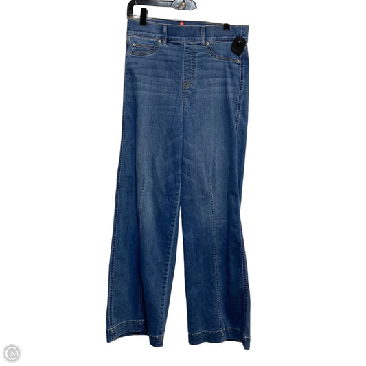 Jeans Straight By Spanx In Blue Denim, Size: M