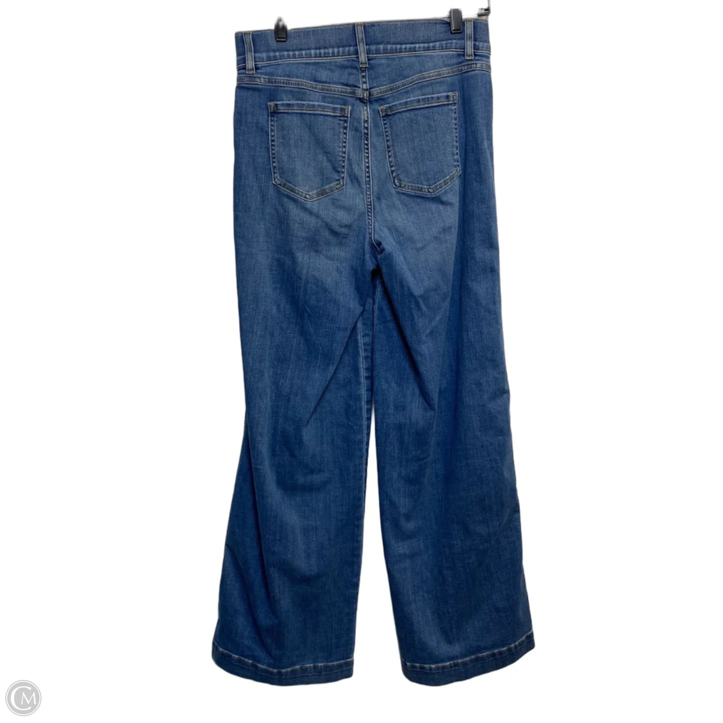 Jeans Straight By Spanx In Blue Denim, Size: M