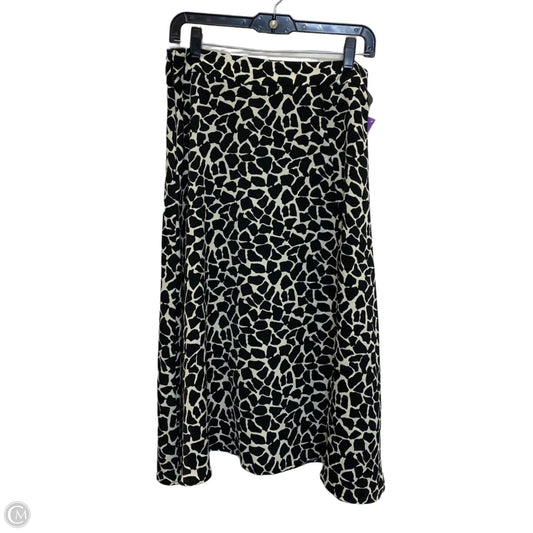 Skirt Maxi By Shein In Black & Cream, Size: M