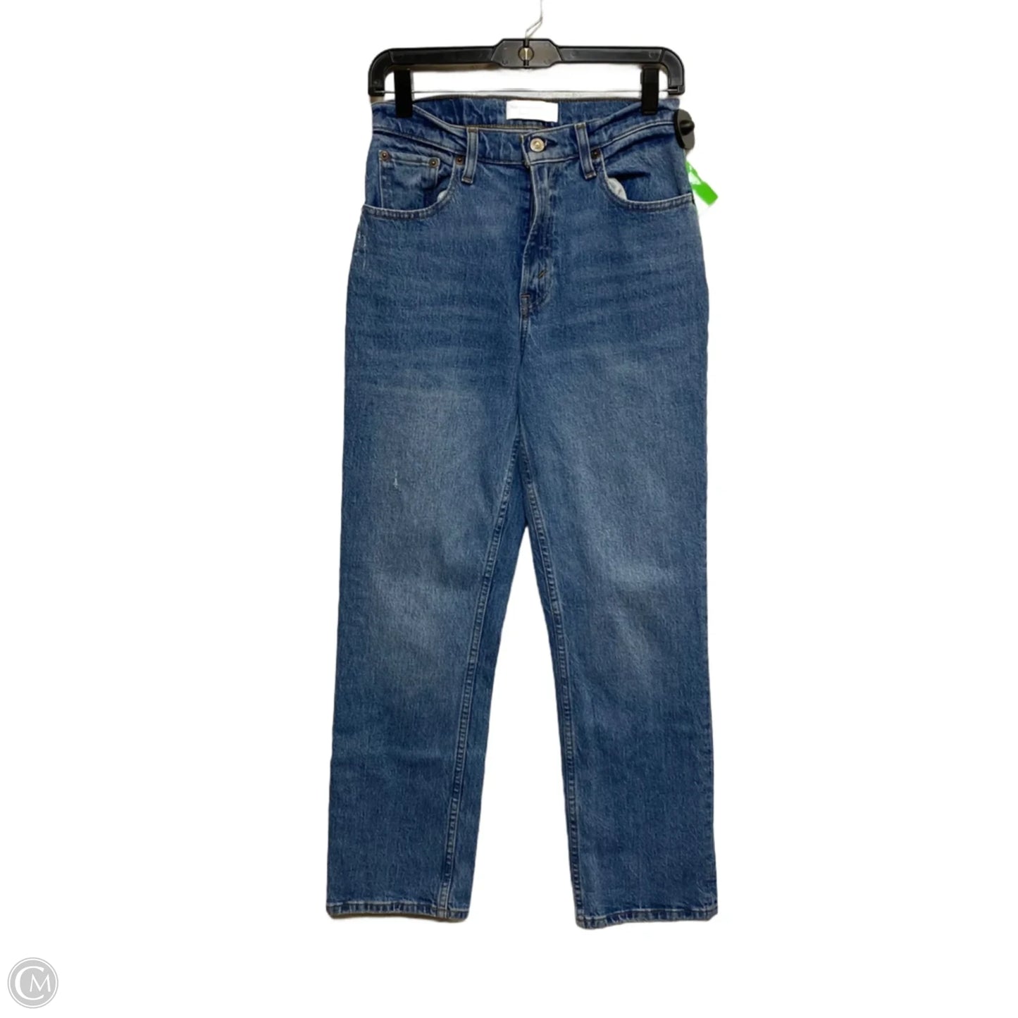 Jeans Straight By Abercrombie And Fitch In Blue Denim, Size: 2