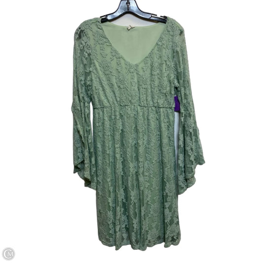 Dress Casual Short By Pink Blush In Green, Size: M
