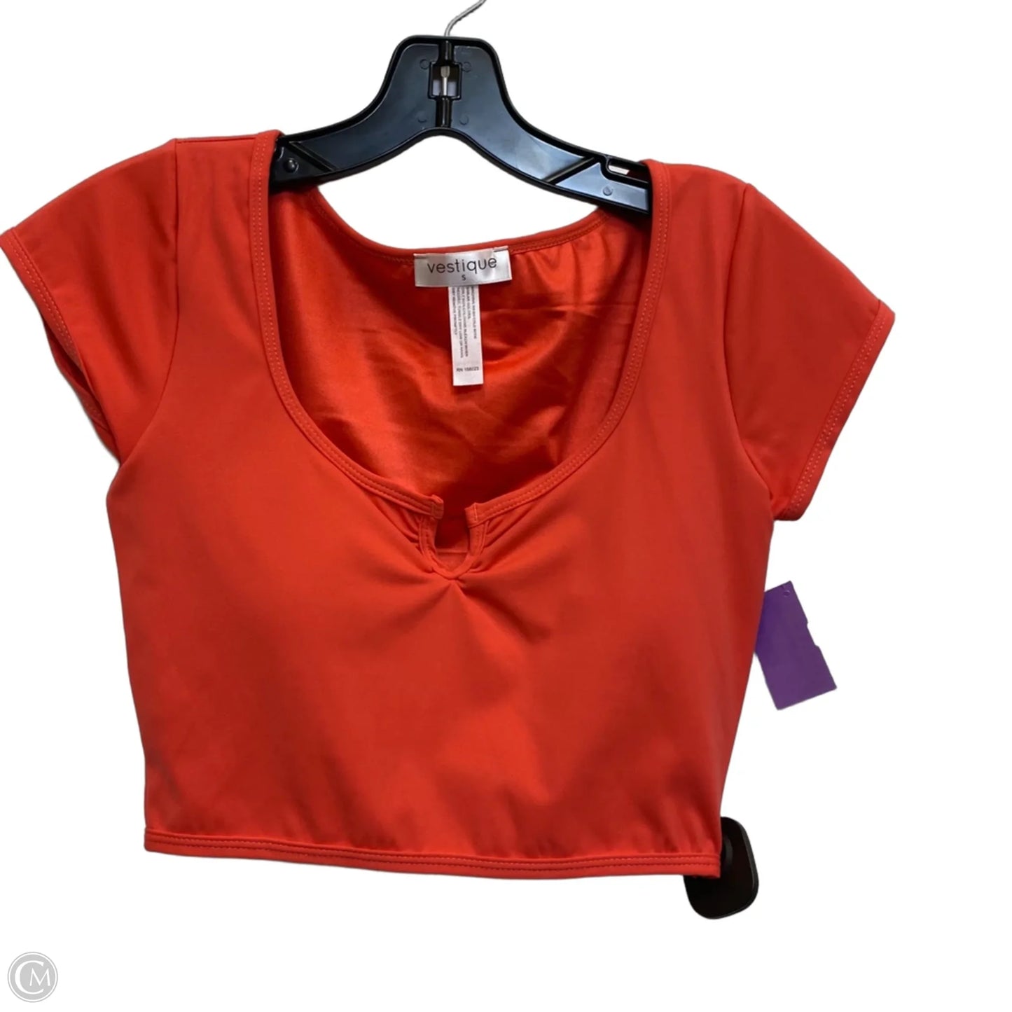 Athletic Top Short Sleeve By Vestique In Red, Size: S