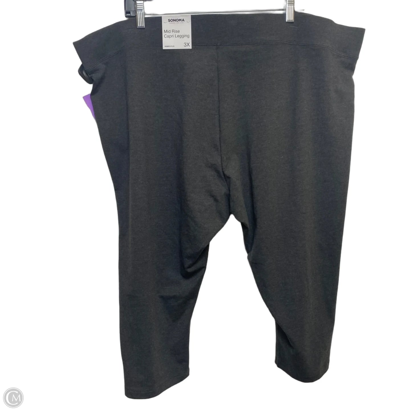 Athletic Leggings By Sonoma In Grey, Size: 3x