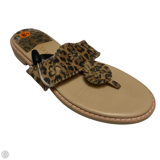 Sandals Designer By Jack Rogers In Animal Print, Size: 8.5