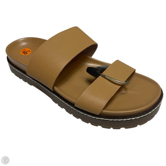 Sandals Flats By Madewell In Brown, Size: 8.5