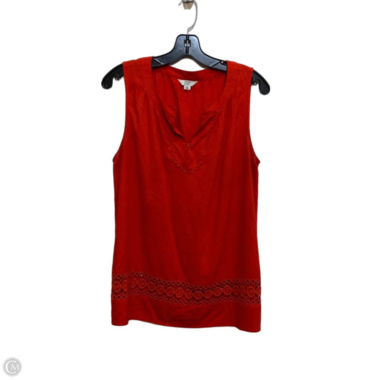 Top Sleeveless By Crown And Ivy In Red, Size: M