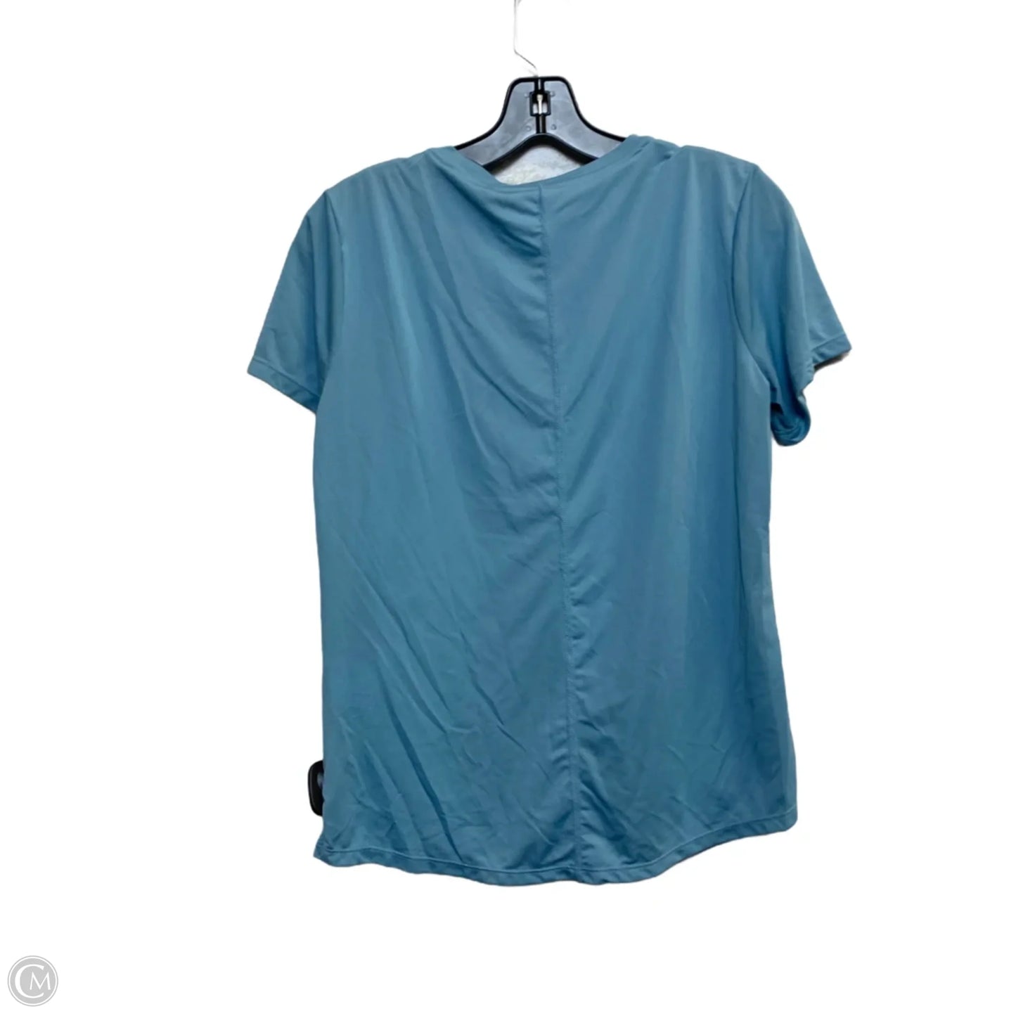 Athletic Top Short Sleeve By Nike In Blue, Size: M