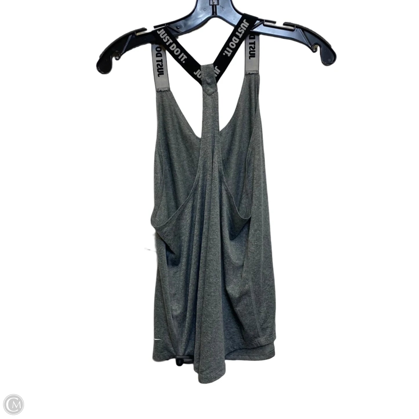 Athletic Tank Top By Nike In Grey, Size: M