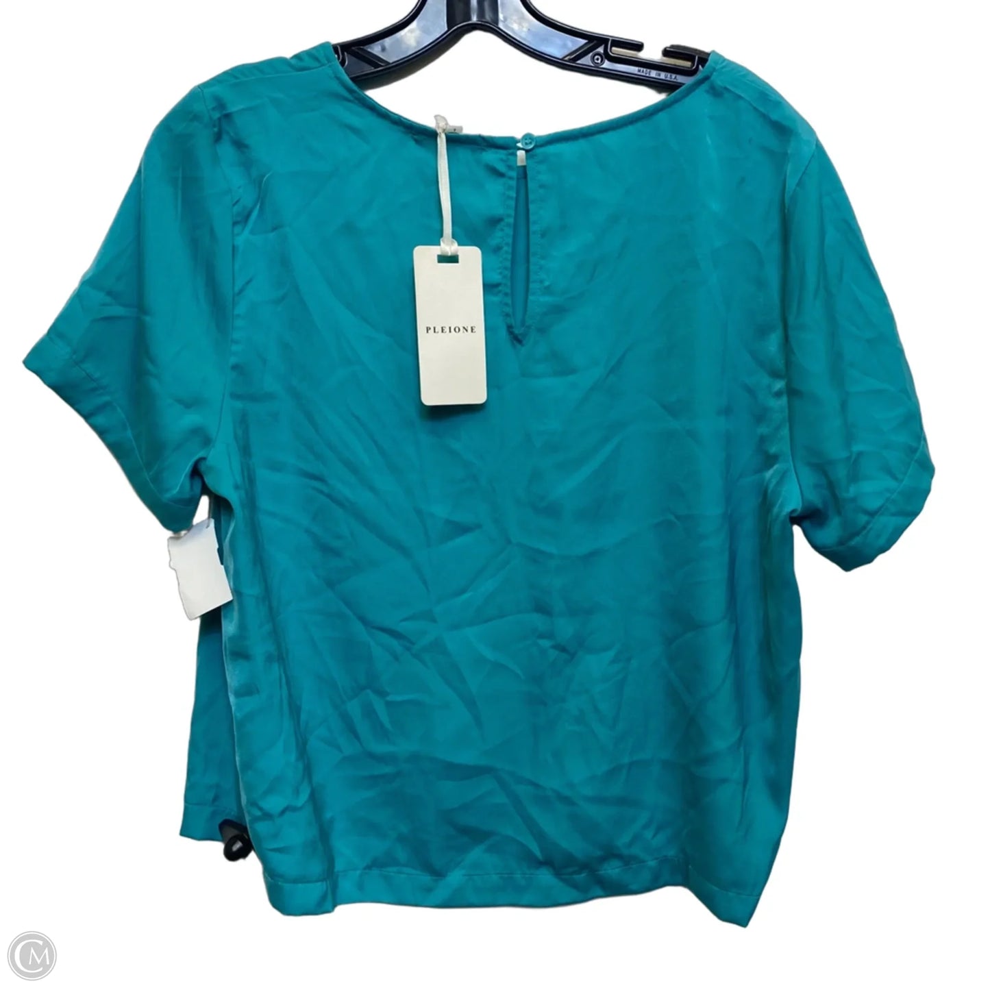 Top Short Sleeve By Pleione In Green, Size: Large