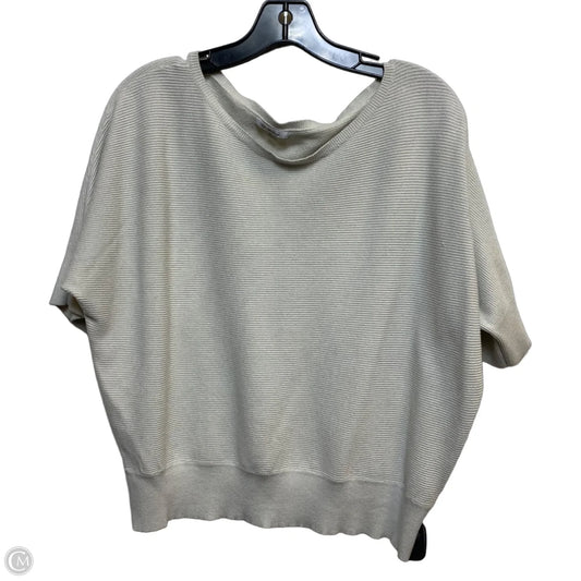Top Short Sleeve By Vila Milano In Cream, Size: Xl