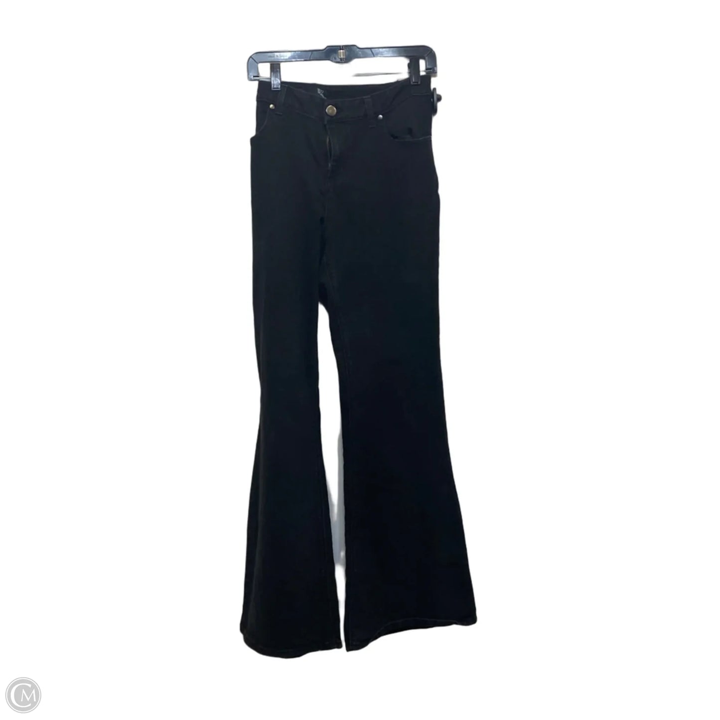 Jeans Flared By 1822 Denim In Black Denim, Size: 16