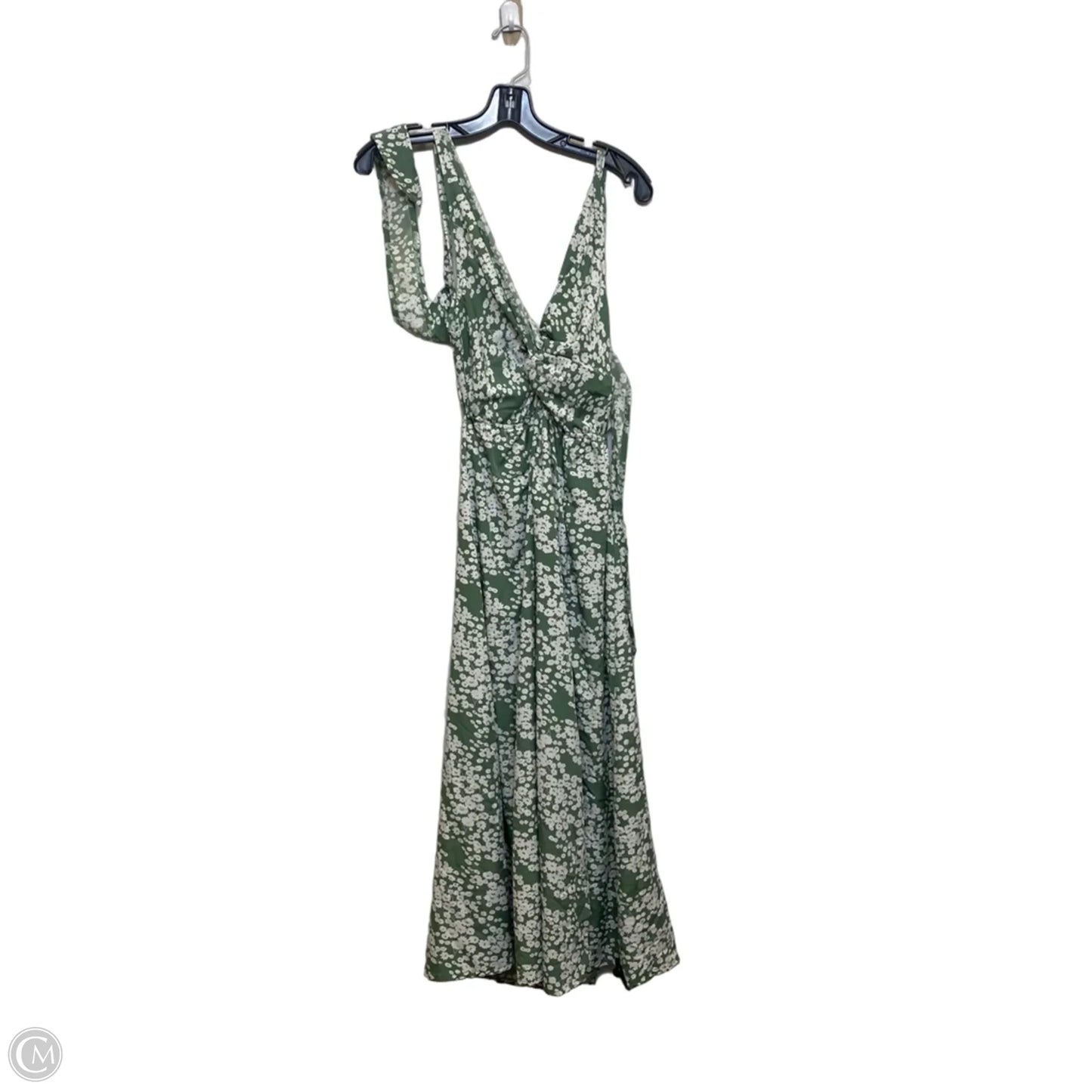 Dress Casual Maxi By Shein In Green & White, Size: S
