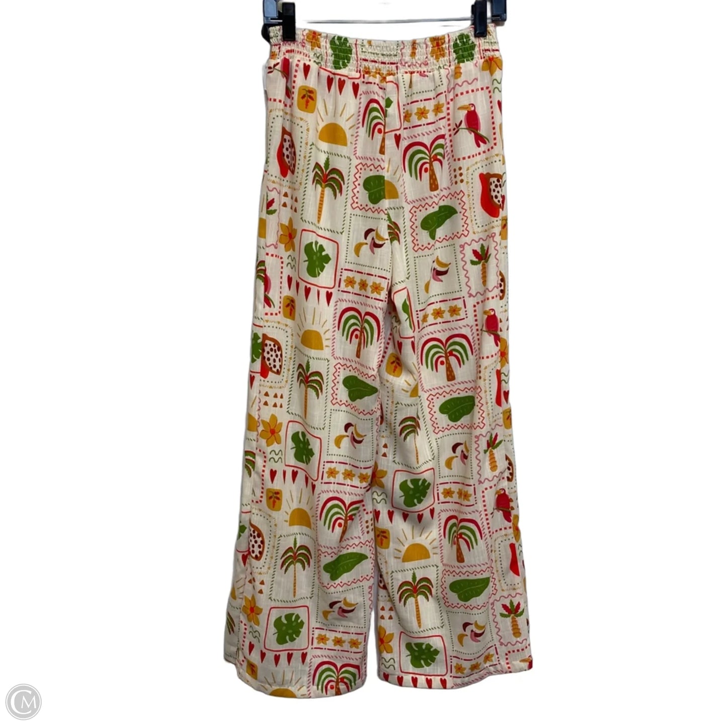 Pants Other By Evolutionary In Cream & Pink, Size: M