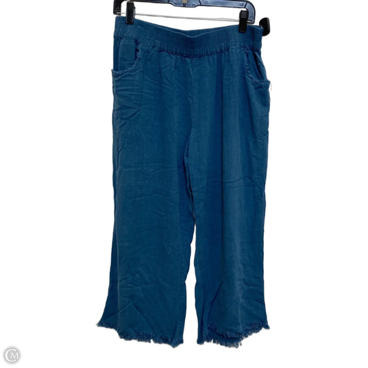 Pants Cropped By Umgee In Blue, Size: L