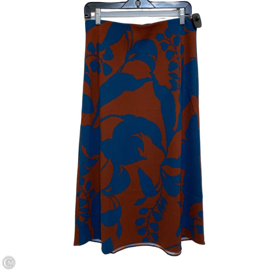 Skirt Maxi By Loft In Blue & Brown, Size: Mp