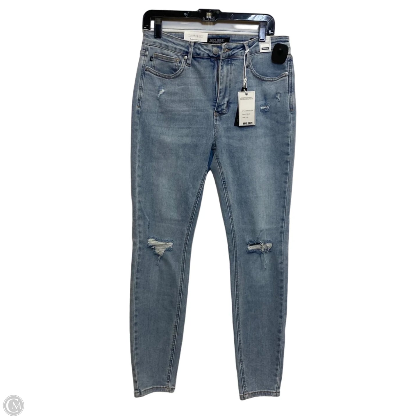 Jeans Skinny By Judy Blue In Blue Denim, Size: 10