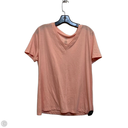 Top Short Sleeve Basic By Cato In Orange, Size: L
