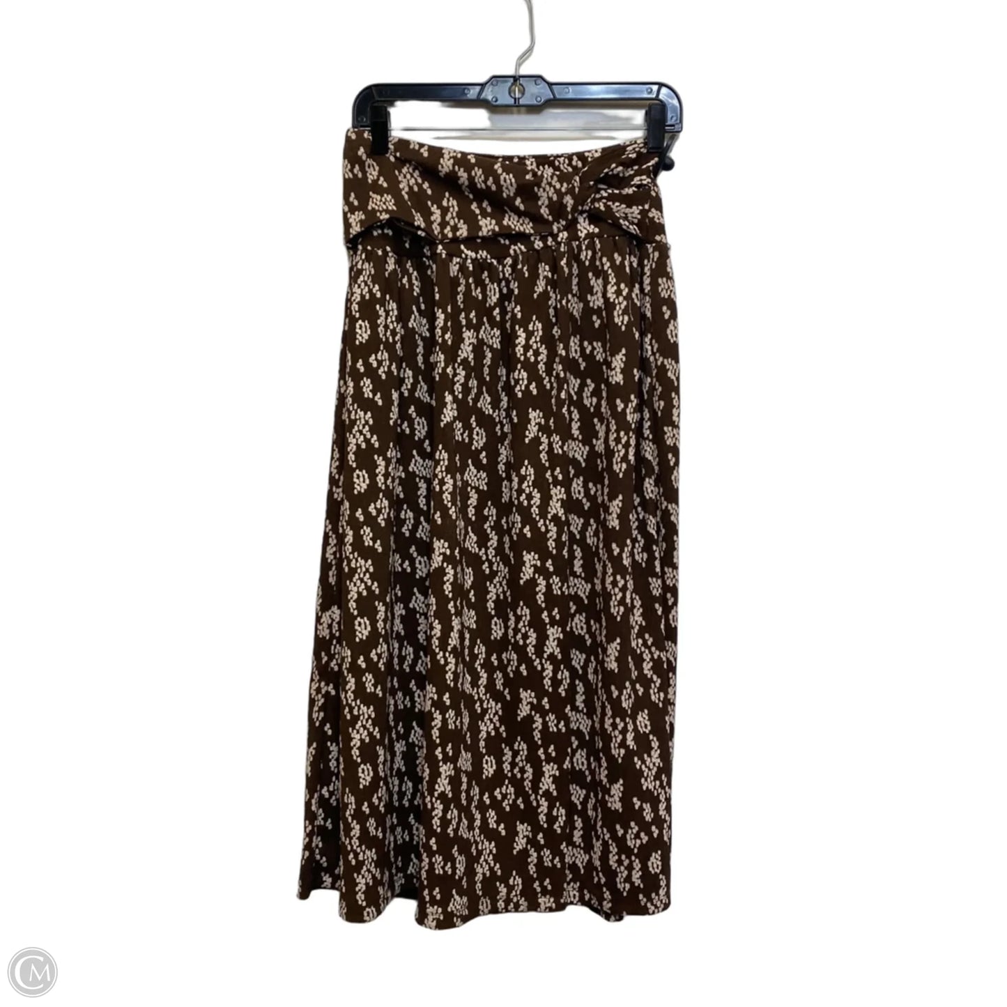 Skirt Maxi By Anthropologie In Brown & Pink, Size: S