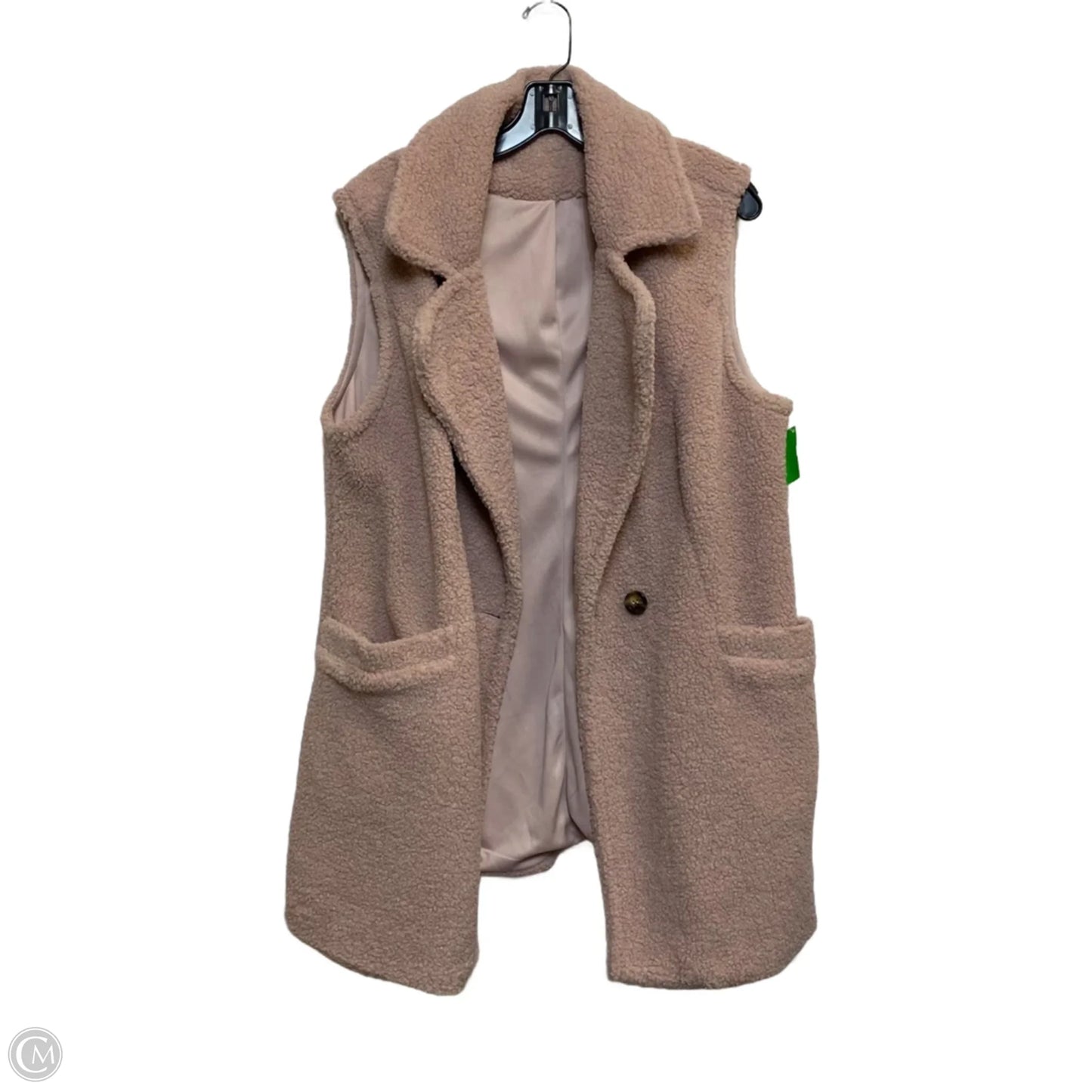 Vest Faux Fur & Sherpa By Shein In Pink, Size: Xl