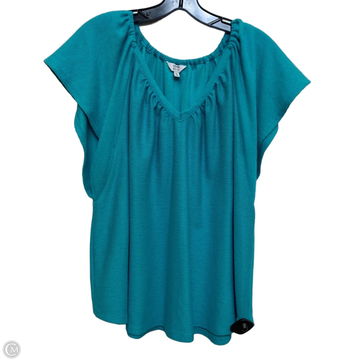 Top Sleeveless By Crown And Ivy In Green, Size: 2x