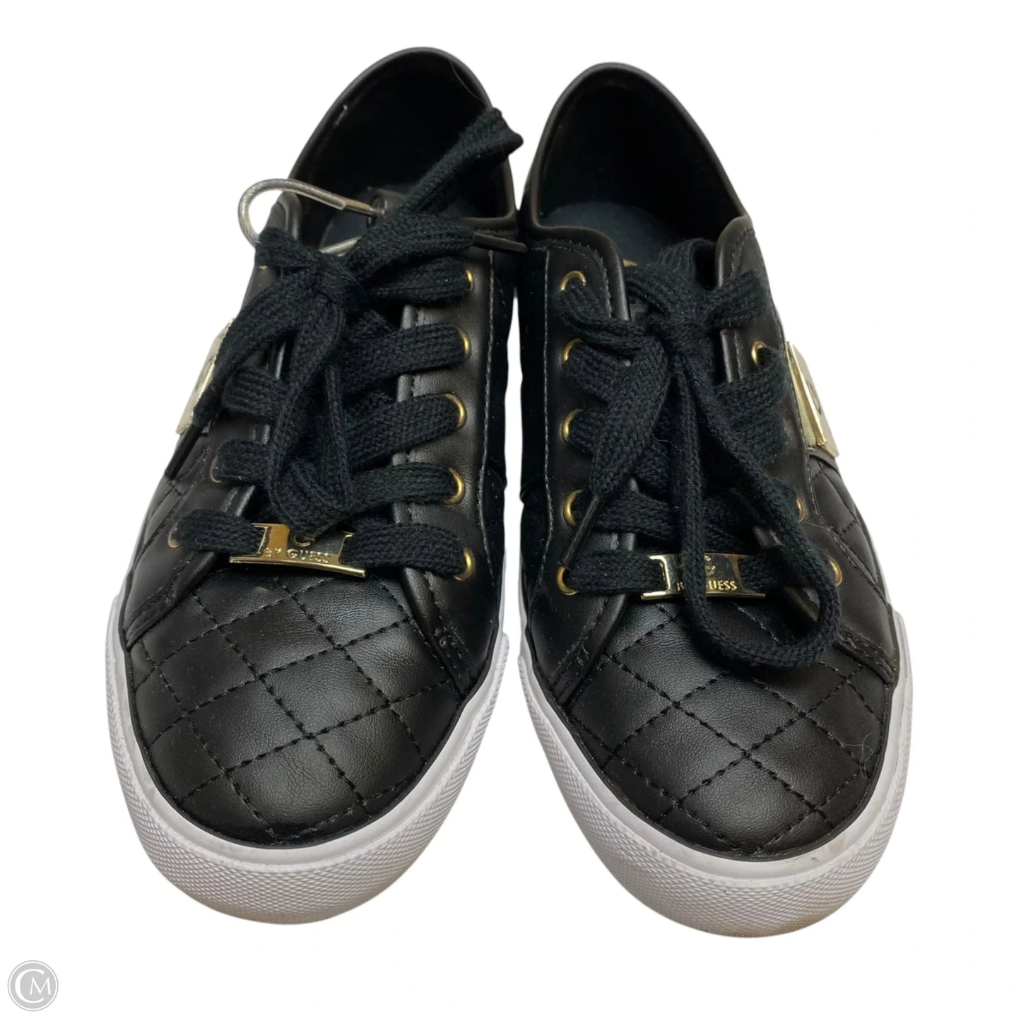 Shoes Sneakers By Guess In Black, Size: 7