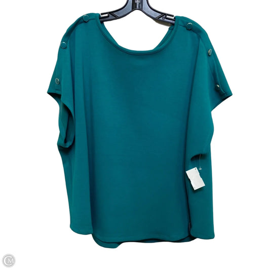Top Sleeveless By Cable And Gauge In Green, Size: 3x