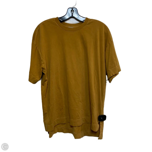 Athletic Top Short Sleeve By Calia In Brown, Size: M