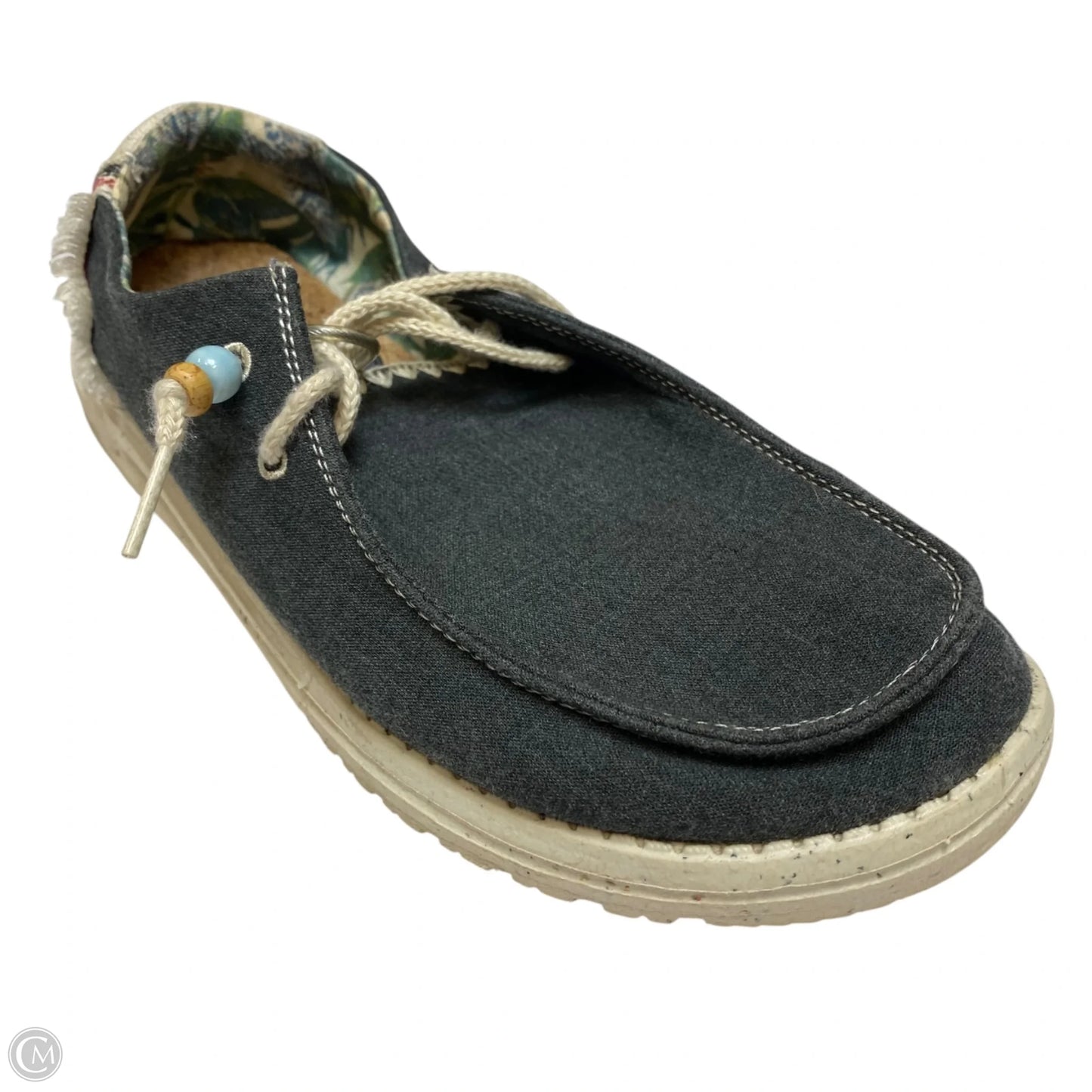 Shoes Flats By Hey Dude In Grey, Size: 9