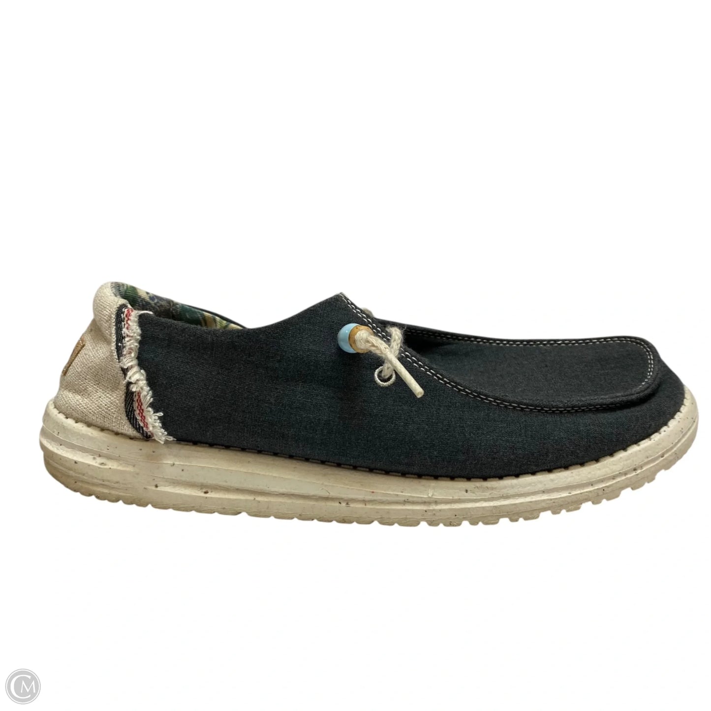 Shoes Flats By Hey Dude In Grey, Size: 9