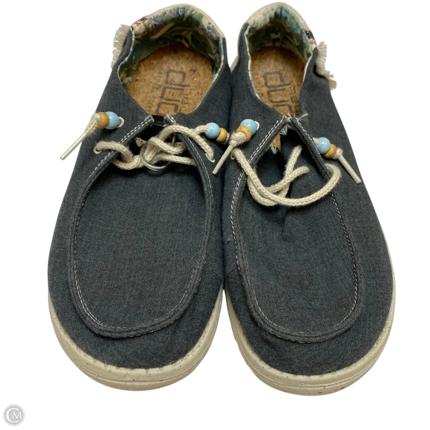 Shoes Flats By Hey Dude In Grey, Size: 9