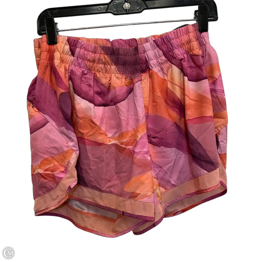 Athletic Shorts By Athleta In Orange & Pink, Size: L