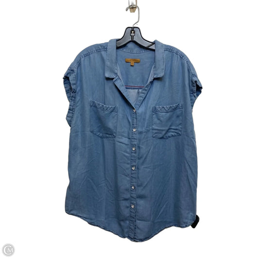 Top Sleeveless By Jachs Girlfirend In Blue, Size: Xxl