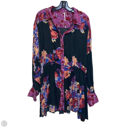 Dress Casual Short By Free People In Black & Pink, Size: L