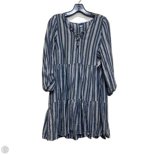 Dress Casual Short By Old Navy In Blue & White, Size: M
