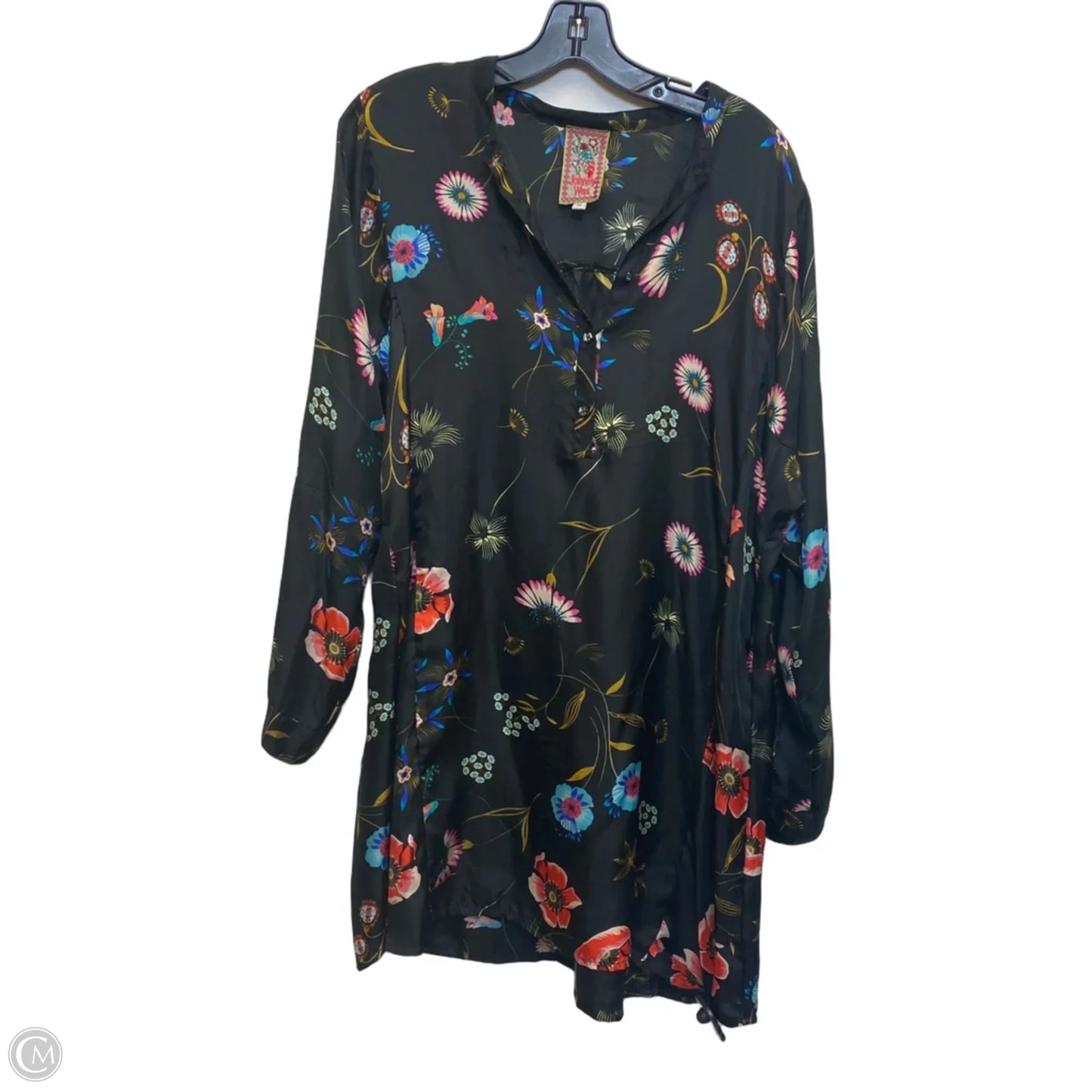 Dress Designer By Johnny Was In Black, Size: M