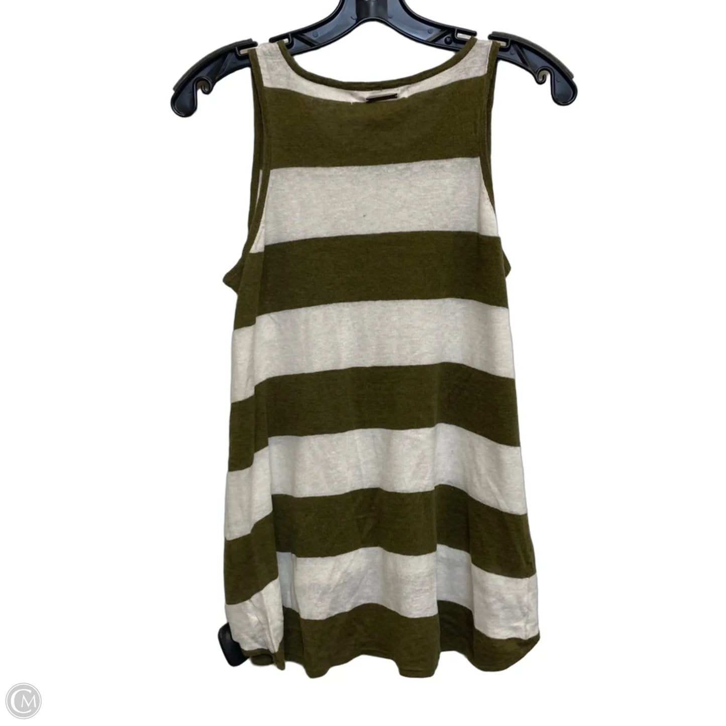 Top Sleeveless By Michael By Michael Kors In Green & White, Size: S