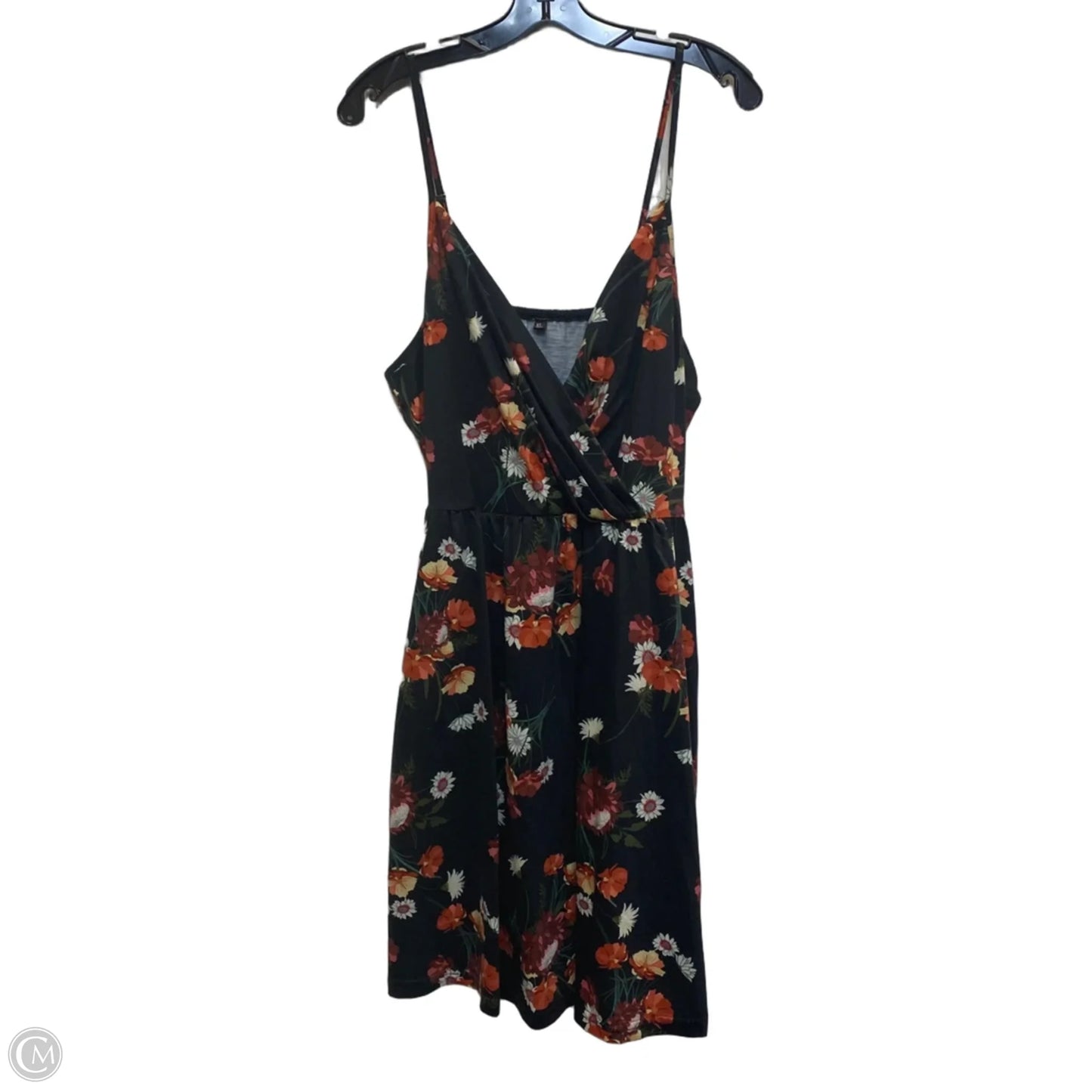Dress Casual Short By Clothes Mentor In Black & Orange, Size: Xl