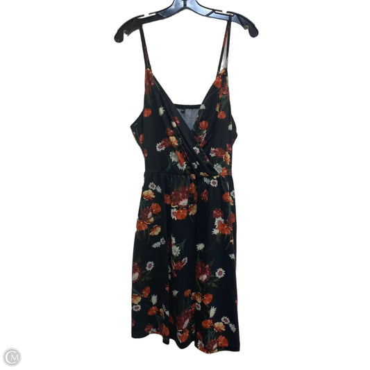 Dress Casual Short By Clothes Mentor In Black & Orange, Size: Xl