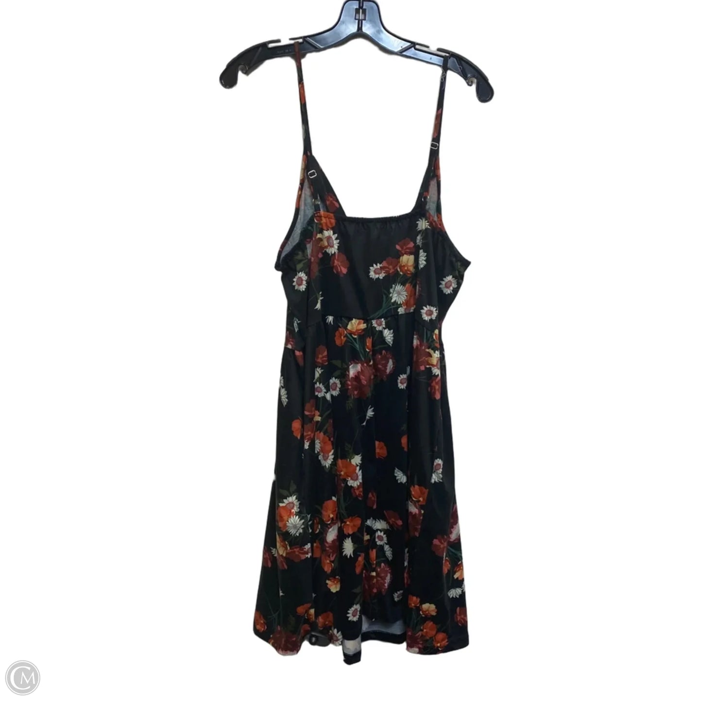 Dress Casual Short By Clothes Mentor In Black & Orange, Size: Xl