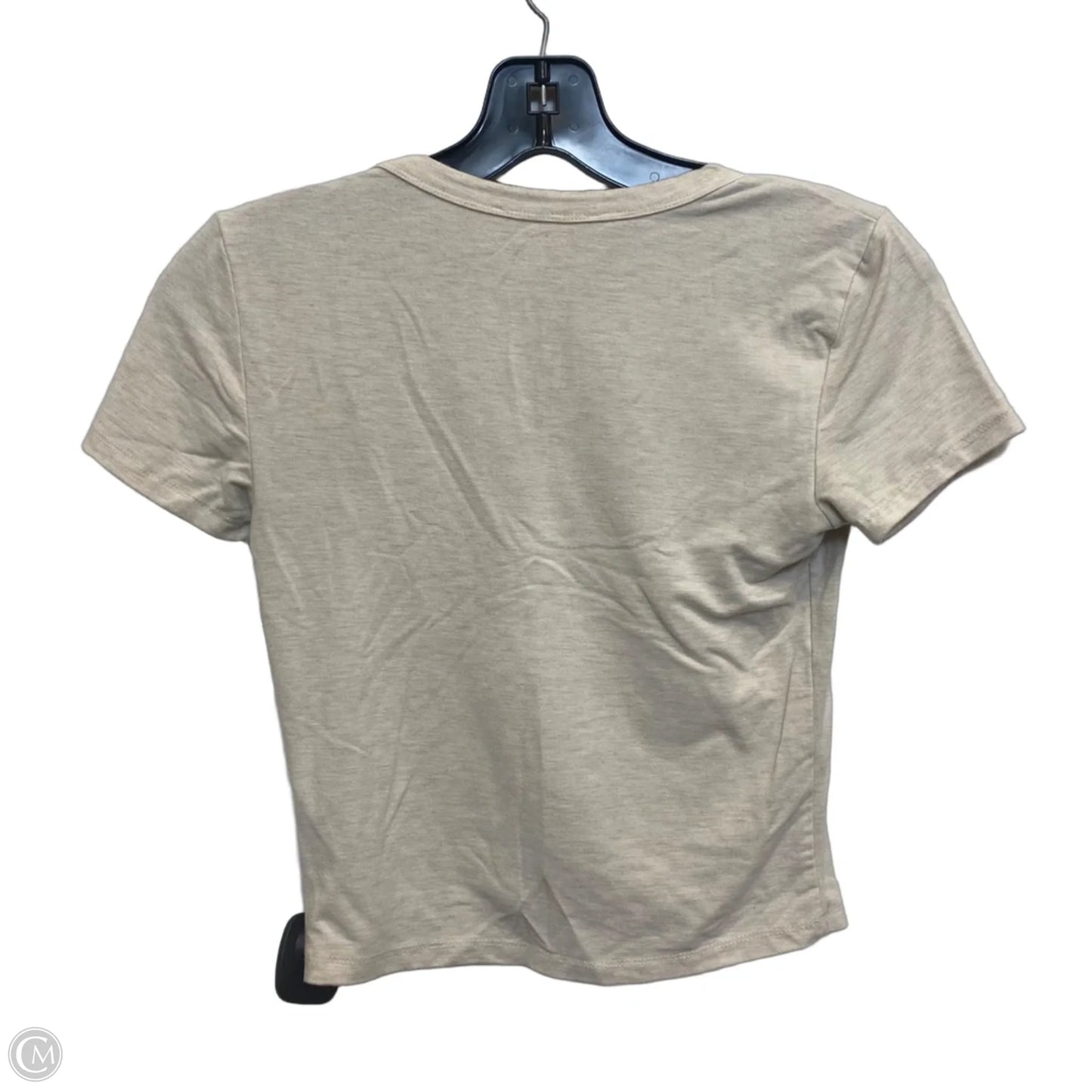 Top Short Sleeve By Pink Rose In Tan, Size: S