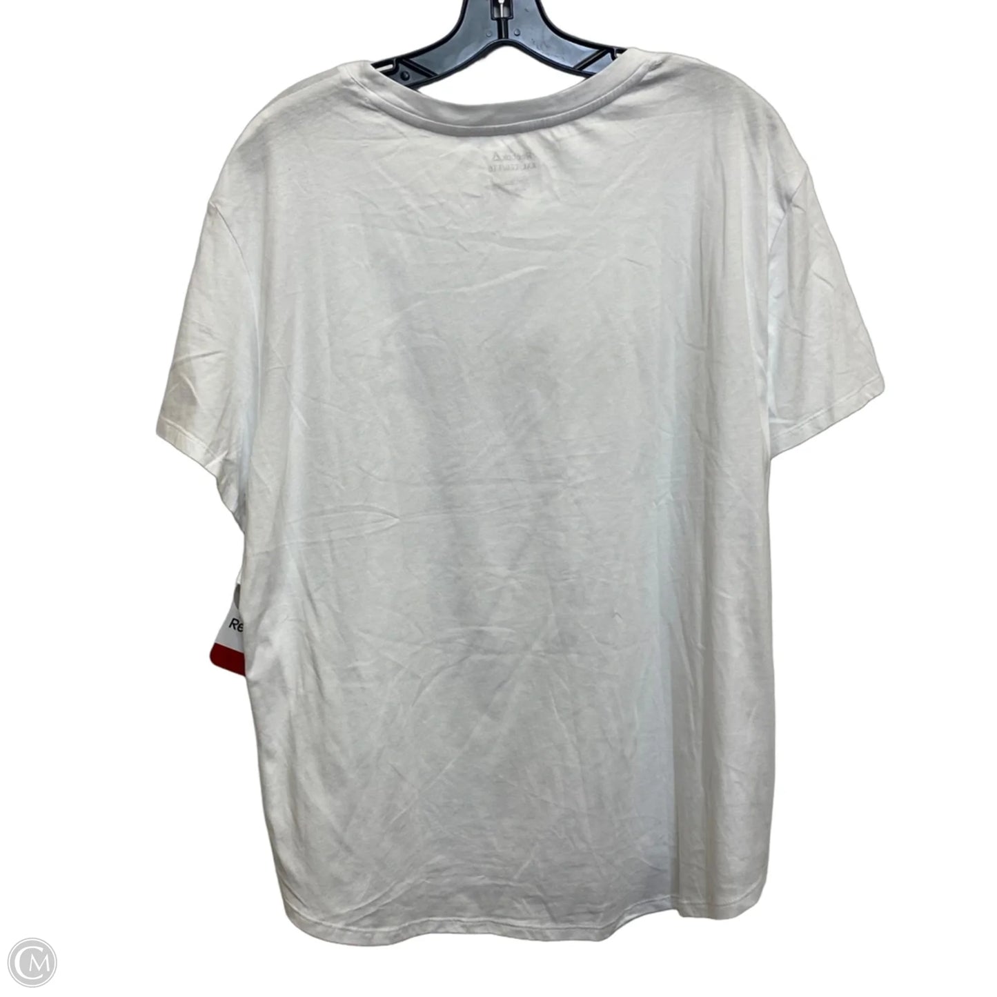 Top Short Sleeve By Reebok In White, Size: 2x